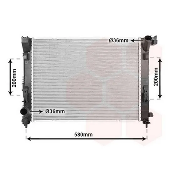 Radiator Motor NISSAN MICRA 5 2016-> Radiator apa 0.9 IG-T benzina - 1.5 dCi diesel (510x395x12) Perioada 2017 2018 2019 2020 2021 2022 2023