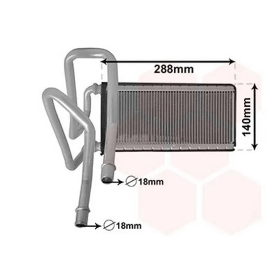 Radiator Incalzire LAND ROVER RANGE ROVER SPORT 1 2005->2013 Calorifer (BR) (115x282x26) Perioada 2005 2006 2007 2008 2009 2010 2011 2012 2013
