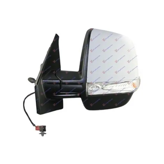 Oglinda OPEL COMBO X12 2012-> Oglinda exterioara mecanica cu cabluri pentru vopsit cu semnal CARGO stanga Perioada 2012 2013 2014 2015 2016 2017