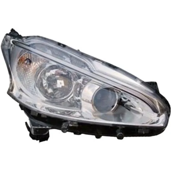 Far dreapta PEUGEOT 208 1 2012->2018 perioada 2012 2013 2014 2015 2016 2017 pana la an de fabricatie 07/2015, cu motor reglaj, semnal transparent, cu reglaj electric, cu daylight, cu bec H1/H7
