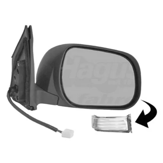 Oglinda exterioara dreapta TOYOTA RAV 4 III 2005->2014 perioada 2005 2006 2007 2008 2009 2010 2011 2012 2013 de la an de fabricatie 09/2008, cu semnal, numar pini 7, cu incalzire, pentru vopsit,