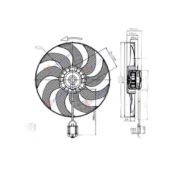 Ventilator Motor OPEL ASTRA J GTC 2011-> Electroventilator motor benzina original Perioada 2011 2012 2013 2014 2015 2016 2017