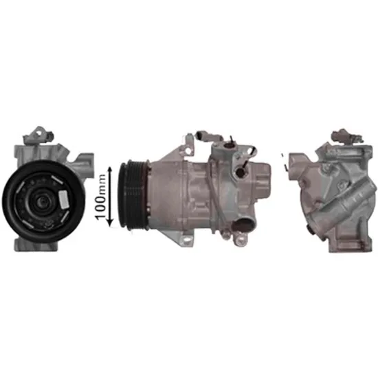 Compresor aer conditionat TOYOTA AURIS / COROLLA E15 2006->2012 pentru 1.33 Dual-VVTi , perioada 2009 2010 2011 2012