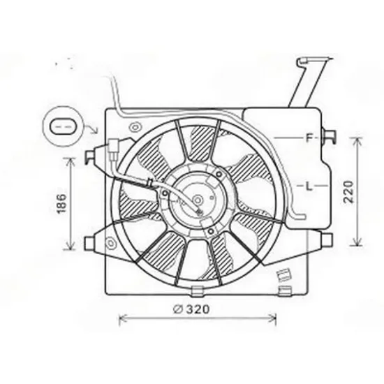 Ventilator Motor KIA PICANTO 2011->2017 Ventilator benzina Perioada 2015 2016 2017