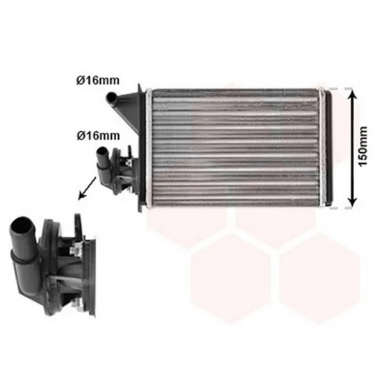 Radiator Incalzire FIAT FIORINO caros 1998->2005 Calorifer M +/-AC 216x157 1997->1999 Perioada 1998 1999 2000 2001 2002 2003 2004 2005