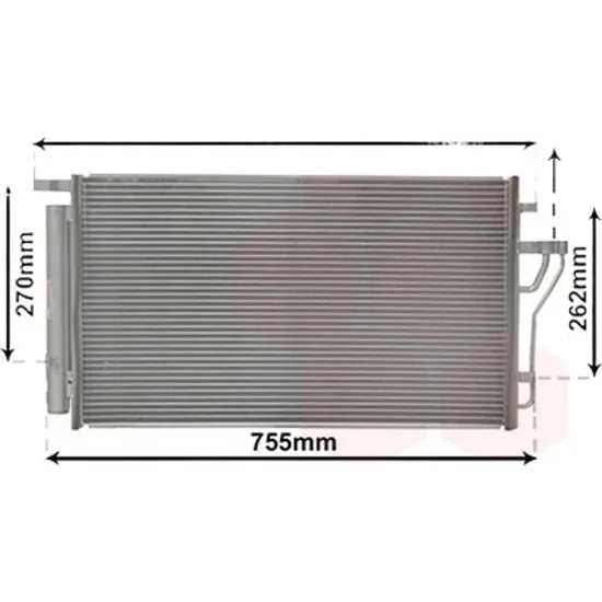 Radiator aer conditionat RENAULT SANDERO/STEPWAY 1 2007->2013 1.6 64KW 87CP , pentru motor K7M 710 perioada 2009 2010,2011,2012,2013 2014
