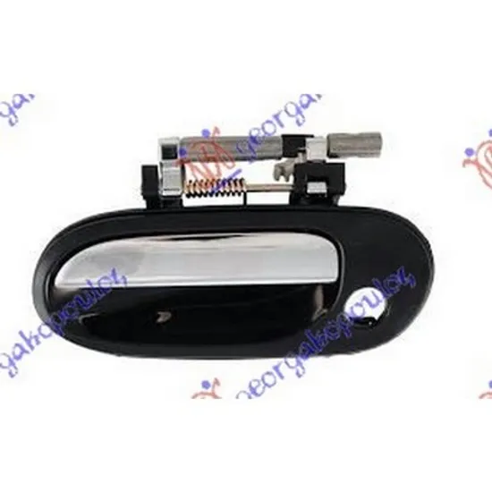 Maner Usa NISSAN ALMERA 2 2001->2006 Maner usa fata exterior cromat/negru stanga Perioada 2000 2001 2002 2003 2004 2005 2006
