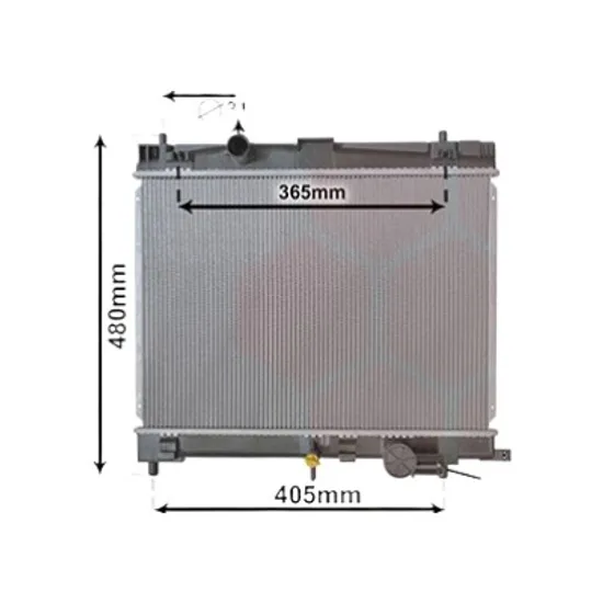 Radiator apa TOYOTA YARIS 2005->2011 pentru 1.33 VVT-i, perioada 2008 2009 2010 2011