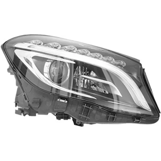 Far dreapta MERCEDES GLA-CLASS X156 2013-> perioada 2013 2014 2015 2016 2017 2018 cu motor reglaj, cu reglaj distanta iluminare automat, adaptiv, cu bec D3S Lampa descarcare gaze, cu bec LED