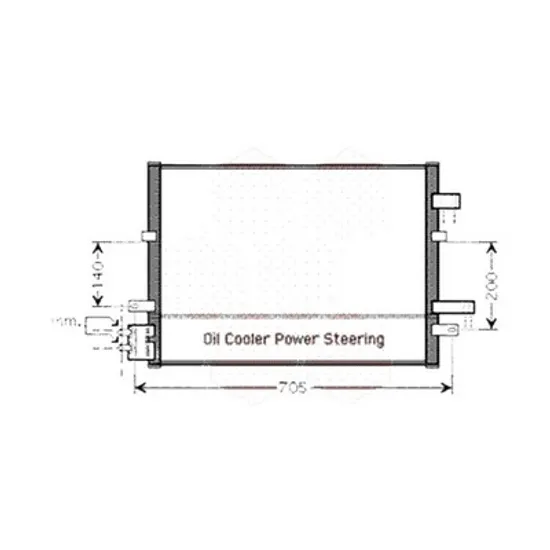Radiator aer conditionat CITROEN C3 1 2002->2012 1.6 16V HDi 80KW 109CP , pentru motor 9HZ (DV6TED4) perioada 2005 2006,2007,2008,2009 2010