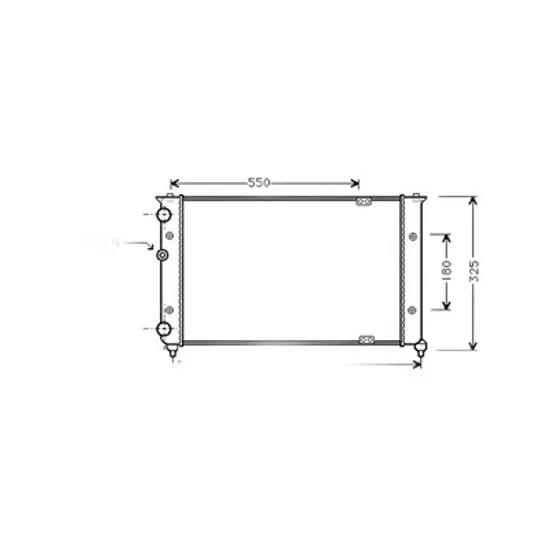 Radiator Motor SEAT INCA 1995->2003 Radiator apa pentru 2,0i 16V - 1,9TDi 63x32 Perioada 1995 1996 1997 1998 1999 2000 2001 2002 2003
