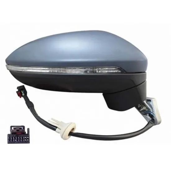 Oglinda VW TOURAN 2010->2016 Oglinda exterioara electrica cu incalzire pentru vopsit cu semnal dreapta Perioada 2015 2016 2017 2018 2019 2020 2021