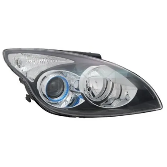 Faruri HYUNDAI i30 2007->2012 Far reglaj electric negru (CZECH) (E) (TYC) dreapta Perioada 2007 2008 2009 2010 2011 2012
