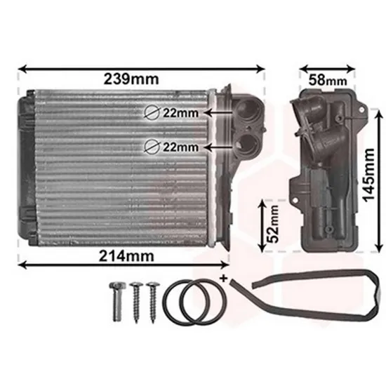 Radiator Incalzire DACIA LOGAN MCV 2 2013-> Calorifer BEHR 132x185 Perioada 2016 2017 2018 2019 2020 2021 2022