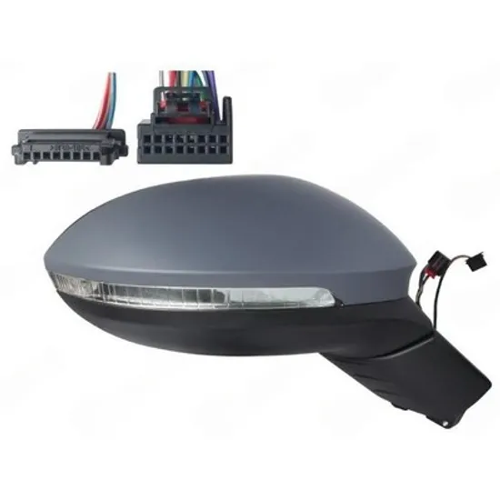 Oglinda VW ID.3 2020-> Oglinda exterioara electrica cu incalzire cu rabatare electrica memorie (cu semnal si lampa podea si senzor de banda) (13+3PIN) DREAPTA Perioada 2020 2021 2022 2023