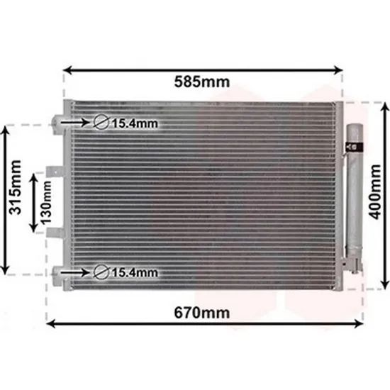 Radiator Aer Conditionat FORD C-MAX 2 2010->2019 Radiator aer conditionat 1.0 - 1.6 benzina - 1.6 diesel (59x37,7) Perioada 2010 2011 2012 2013 2014 2015 2016 2017 2018 2019