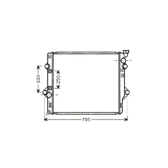 Radiator apa TOYOTA LAND CRUISER PRADO J12 2002->2009 pentru 4.0, perioada 2005 2006 2007 2008 2009