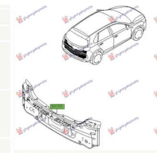 Panou Spate HYUNDAI i30 2017-> Panou spate hatchback original Perioada 2017 2018 2019 2020 2021 2022 2023