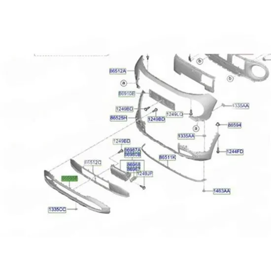 Ornament Grila HYUNDAI INSTER 2024-> Rama grila bara fata (O) Perioada 2024 2025