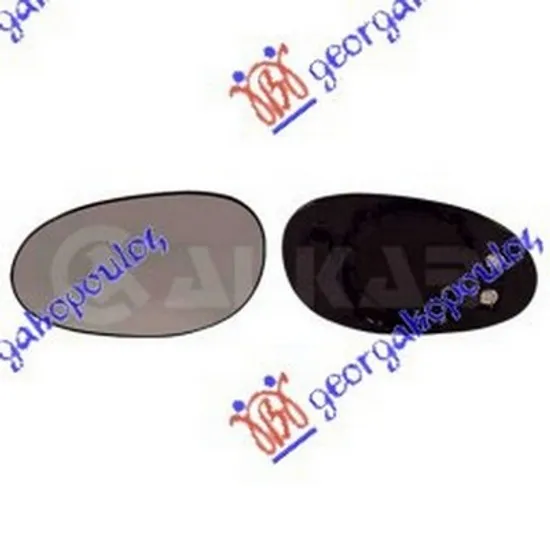 Sticla Oglinda SMART FORTWO cupe 450 2004->2007 Geam oglinda ext, dreapta, cu incalzire Perioada 1998 1999 2000 2001 2002 2003 2004 2005 2006 2007
