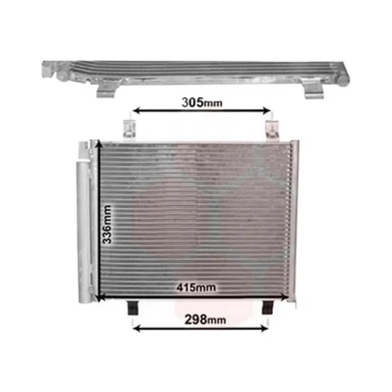 Radiator aer conditionat RENAULT LAGUNA 3 2007->2015 2.0 16V 103KW 140CP , pentru motor M4R 704 perioada 2007 2008,2009,2010,2011 2012