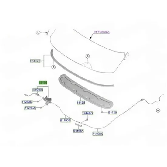 Broasca capota fata HYUNDAI STARIA 2025-> Inchizator capota fata (O) Perioada 2025