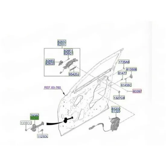 Opritor usa KIA EV3 2024-> Opritor usa fata (O) DREAPTA Perioada 2024 2025