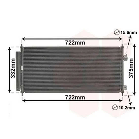Radiator Aer Conditionat HONDA JAZZ 3 2007->2014 Radiator aer conditionat benzina 71,5x32,2 Perioada 2008 2009 2010 2011 2012 2013 2014 2015