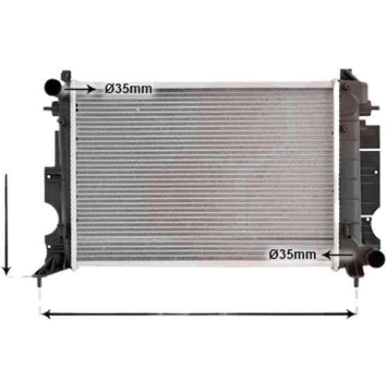 Radiator apa SAAB 9-3 1998->2002 2.2 TiD 92KW 125CP , pentru motor D223L perioada 2000 2001 2002