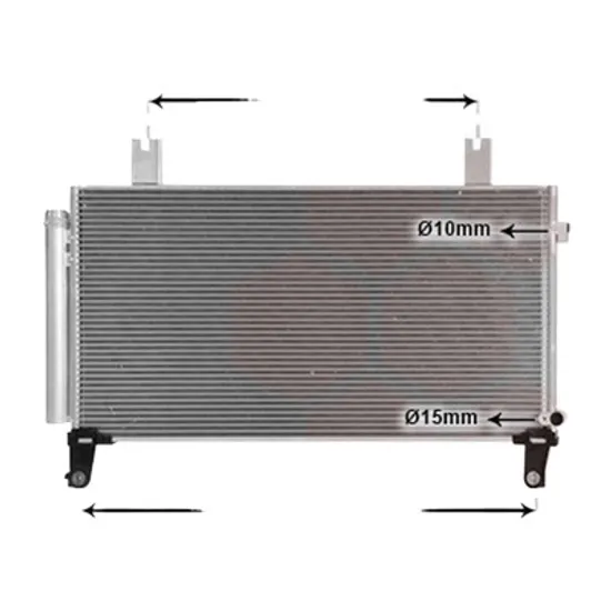 Radiator aer conditionat DACIA LOGAN MCV 1 2007->2013 1.6 Bifuel 64KW 87CP , pentru motor K7M 710 perioada 2008 2009,2010,2011,2012 2013