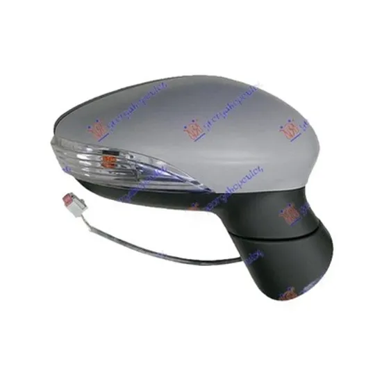 Oglinda FORD FIESTA 5 JH 2008->2017 Oglinda exterioara electrica cu incalzire cu rabatare electrica pentru vopsit cu semnal dreapta Perioada 2008 2009 2010 2011 2012 2013
