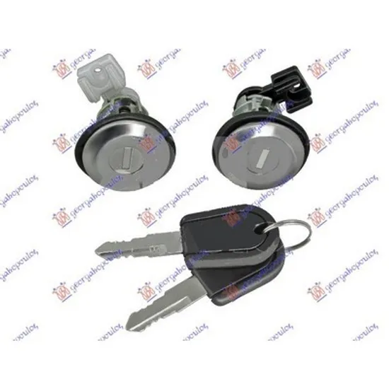Broasca Usa CITROEN SAXO 1996->2004 Inchizator usa fata cu cheie SET 2 buc, Perioada 1996 1997 1998 1999 2000 2001 2002 2003 2004