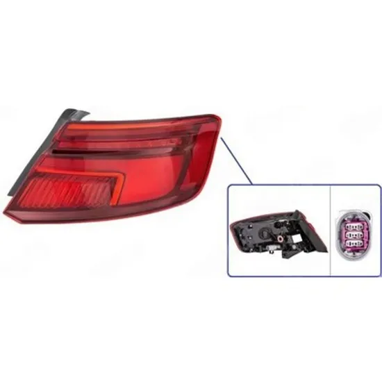 Stop Spate AUDI A3 Sportback 8VA, 8VF 2012->2020 Lampa stop spate exterior LED DYNAMIC SPORTBACK (HELLA) DREAPTA Perioada 2016 2017 2018 2019 2020