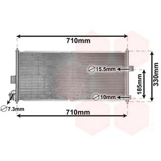Radiator Aer Conditionat NISSAN ALMERA 2 2001->2006 Radiator aer conditionat ->2002 benzina /diesel (69x29.4) Perioada 2000 2001 2002