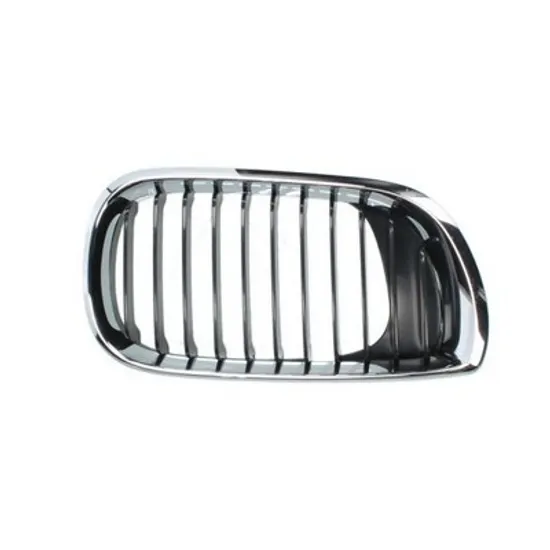 Grila Radiator BMW 3 E46 1997->2005 Grila radiator dreapta, negru/crom (E46 Sedan/Break 10.01-11.05) Perioada 2001 2002 2003 2004 2005