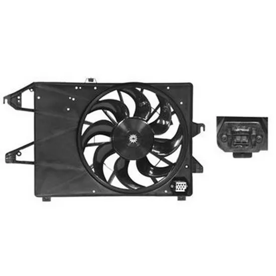 Ventilator Motor FORD MONDEO 3 2000->2007 Electroventilator radiator complet (simplu)1.8-2.0 BENZINA ->2002, Perioada 2000 2001 2002,