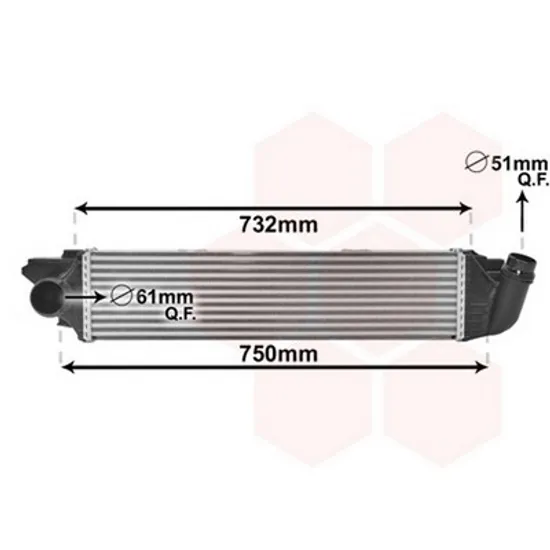 Intercooler FIAT TALENTO 296 2016-> Radiator intercooler 1.6 CDTi diesel 650x161x64 Perioada 2016 2017 2018 2019 2020 2021 2022