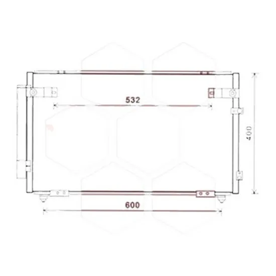 Radiator aer conditionat VOLVO V40 2012->, V40 Cross Country 2012-> pentru T4 GTDi, perioada 2012 2013 2014 2015 2016 2017