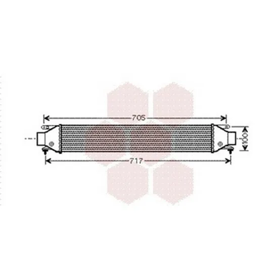 Intercooler FIAT LINEA 2006-> Radiator intercooler 1,4i turbo - 1,6 JTD (58x13,2x5) Perioada 2007 2008 2009 2010 2011 2012 2013 2014 2015 2016 2017 2018
