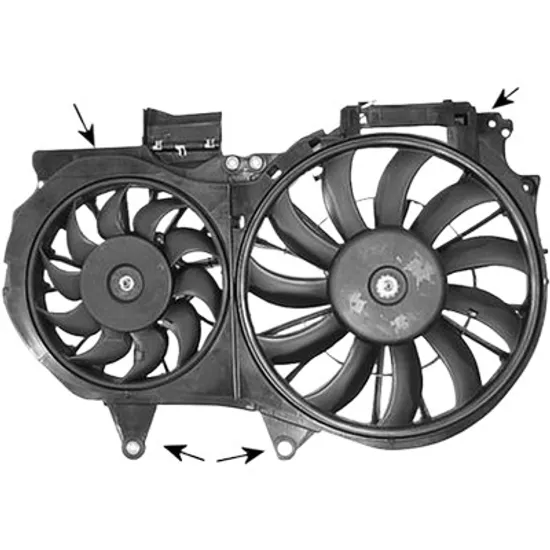 Ventilator motor AUDI A4 8E2; B6 2000->2005, A4 Cabriolet 8H7 2002->2009, A4 B7 Cabriolet 2005->2009 pentru 1.8 T, perioada 2000 2001 2002 2003 2004 2005 2006 2007 2008 2009