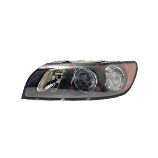 Faruri VOLVO S40 2 2004->2012 Far stanga, Xenon, fumuriu, cu motor ptr S40 Perioada 2004 2005 2006 2007 2008 2009 2010