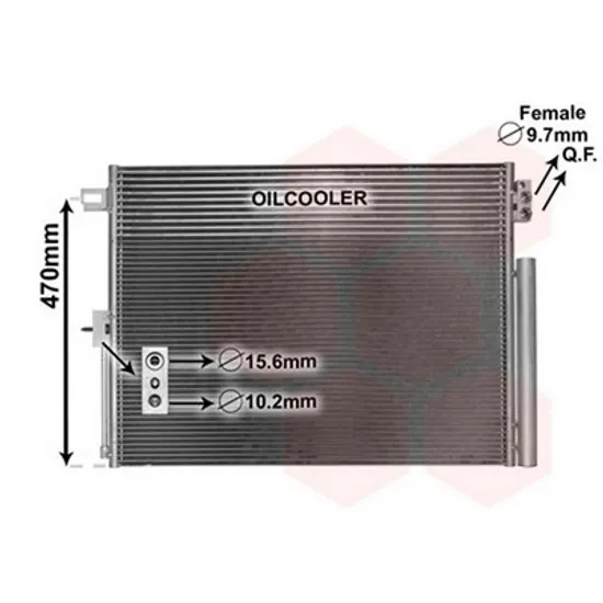 Radiator Aer Conditionat JEEP GRAND CHEROKEE 4 2010->2020 Radiator aer conditionat benzina/ diesel (65x52x17) Perioada 2010 2011 2012 2013 2014 2015 2016 2017