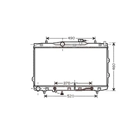 Radiator apa KIA CERATO 2004->2009 pentru 1.6, 1.6 16V, perioada 2004 2005 2006 2007 2008 2009