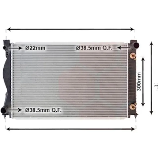 Radiator apa AUDI A6 Allroad C6 2006->2011 2.7 TDI quattro 132KW 180CP , pentru motor BPP perioada 2006 2007 2008