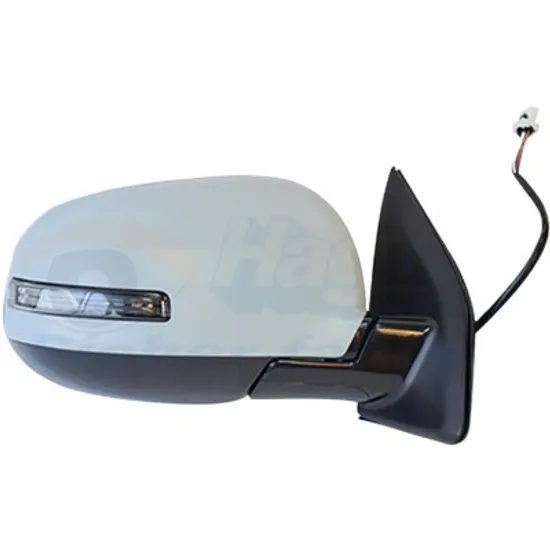 Oglinda exterioara dreapta MITSUBISHI ASX; OUTLANDER SPORT 2010-> perioada 2010 2011 2012 2013 2014 2015 de la an de fabricatie 12/2016, cu semnal, pentru pini 9, cu incalzire, rabatare electrica, prevopsit grund