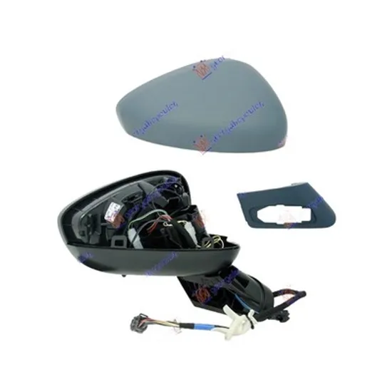 Oglinda CITROEN C4 1 LC 2004->2012 Oglinda exterioara dreapta, ptr vopsit, electrica/incalzire cu semnal si lampa inferioara Perioada 2004 2005 2006 2007 2008 2009 2010 2011