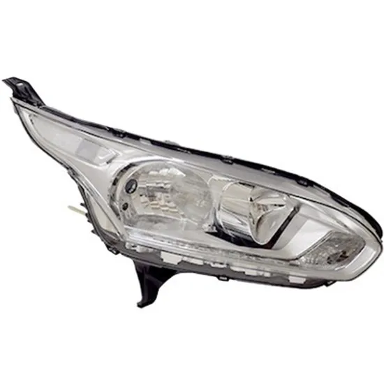 Far dreapta FORD TRANSIT CONNECT 2014-> perioada 2013 2014 2015 2016 2017 2018 de la an de fabricatie 2015, pana la an de fabricatie 2018, cu motor reglaj, argintiu, cu reglaj electric, cu lumina de zi, cu bec H15, cu bec H7