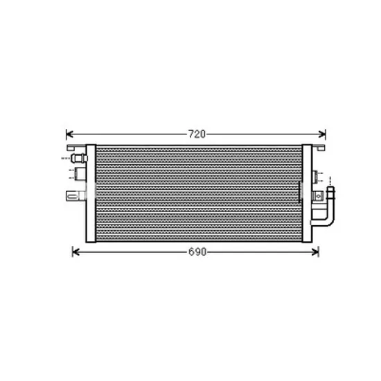 Radiator apa MERCEDES S-CLASS W220 1998->2005 pentru S 55 AMG Kompressor, perioada 2002 2003 2004 2005