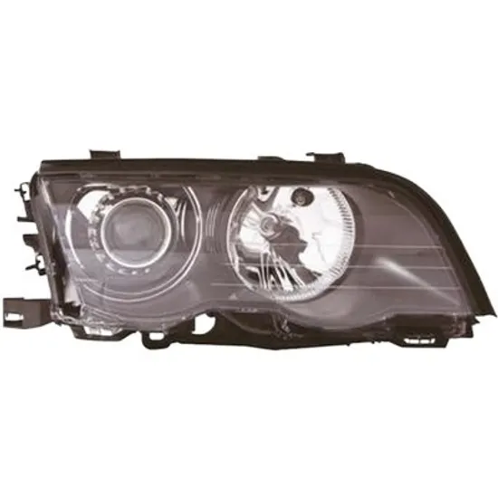 Far dreapta BMW 3 Cabriolet E46 2000->2007 perioada 2000 cu motor reglaj, cu unitate control xenon, fumuriu, cu reglaj distanta iluminare automat, cu bec D2S/H7