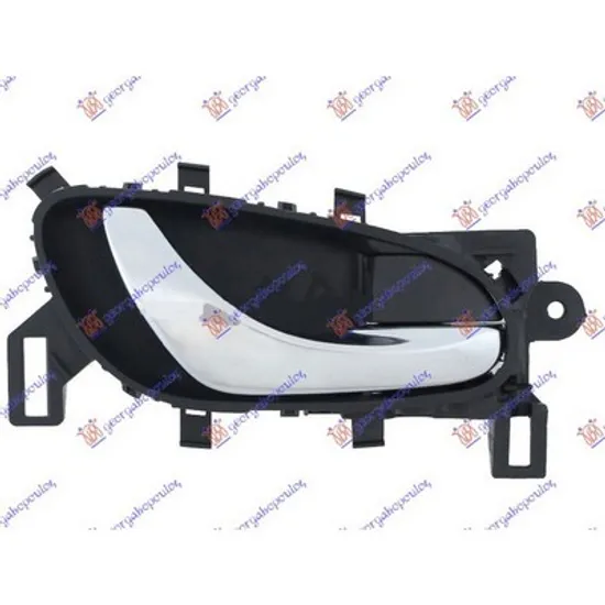 Maner Usa NISSAN X-TRAIL T32 2014-> Maner usa fata/spate interior cromat/negru (cu broasca neagra) stanga Perioada 2013 2014 2015 2016 2017 2018 2019 2020 2021 2022 2023